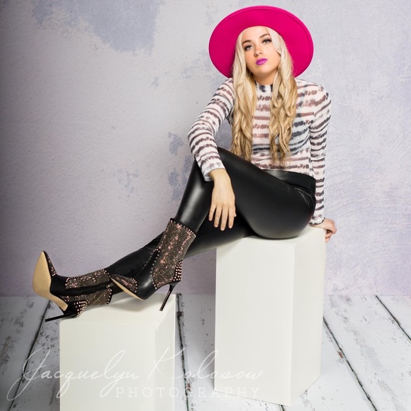 Dolls Kill Kiki Riki Mesh Tie Dye Turtleneck Bodysuit - Picture 1 of 11